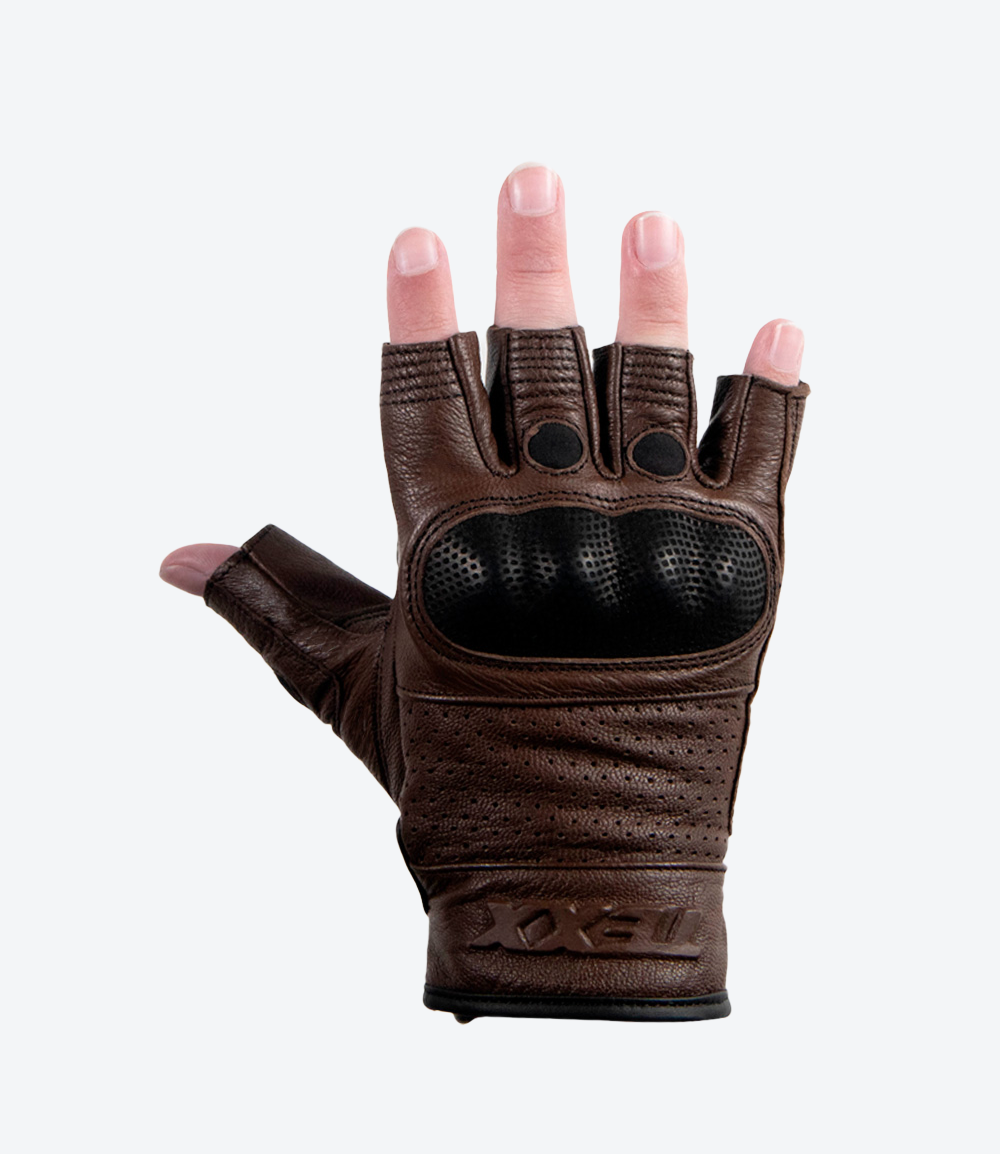 Luvas Texx Liberty | Meio Dedo | Marrom