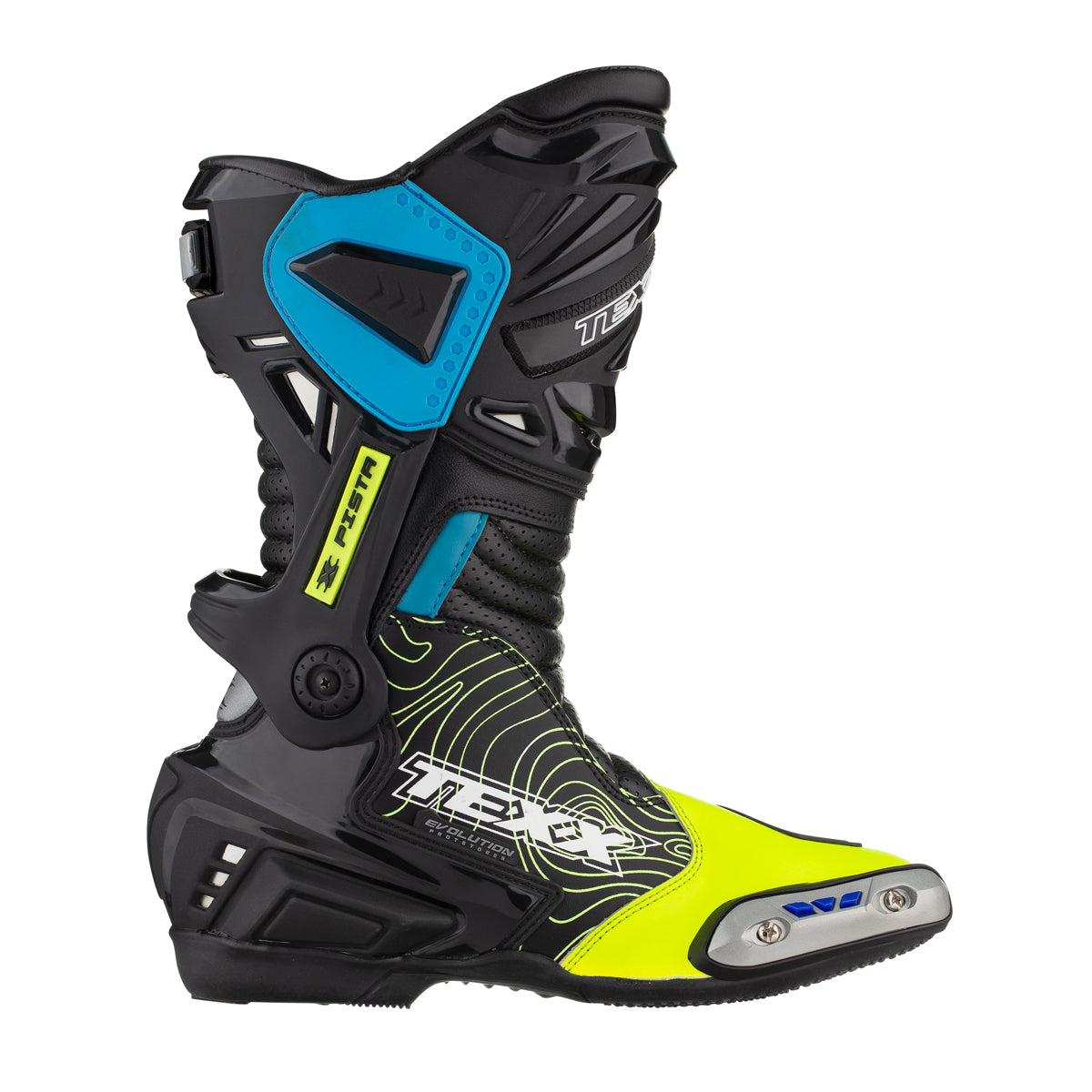 Bota Texx Pista | Preta, Verde e Azul