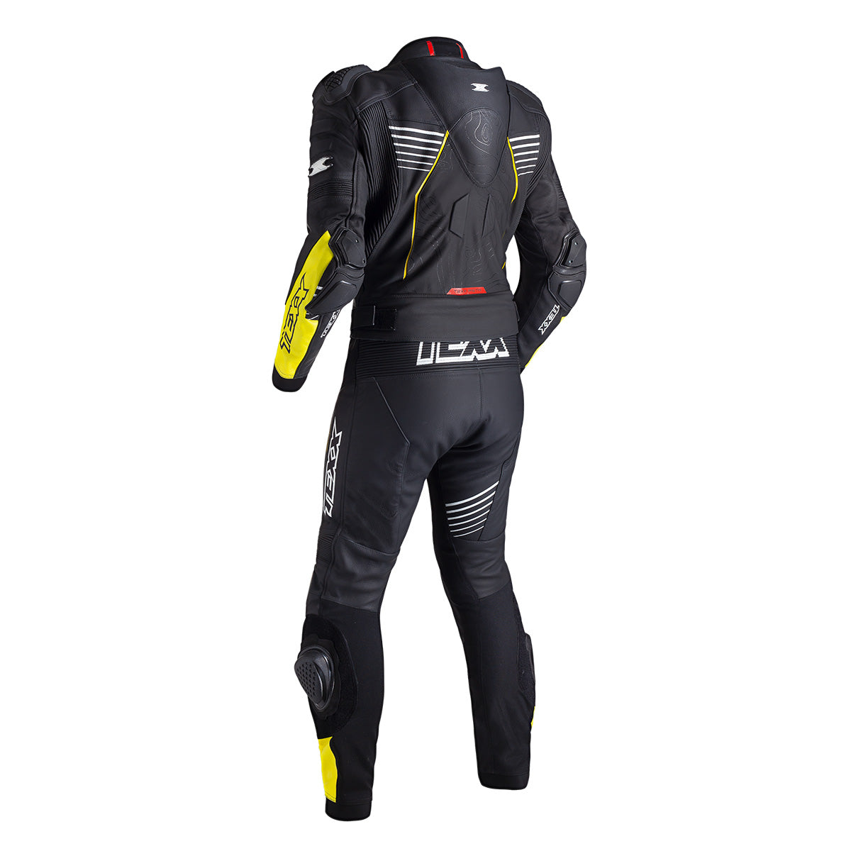 Macacão Texx Pista | 2 Peças | Preto, Amarelo e Vermelho