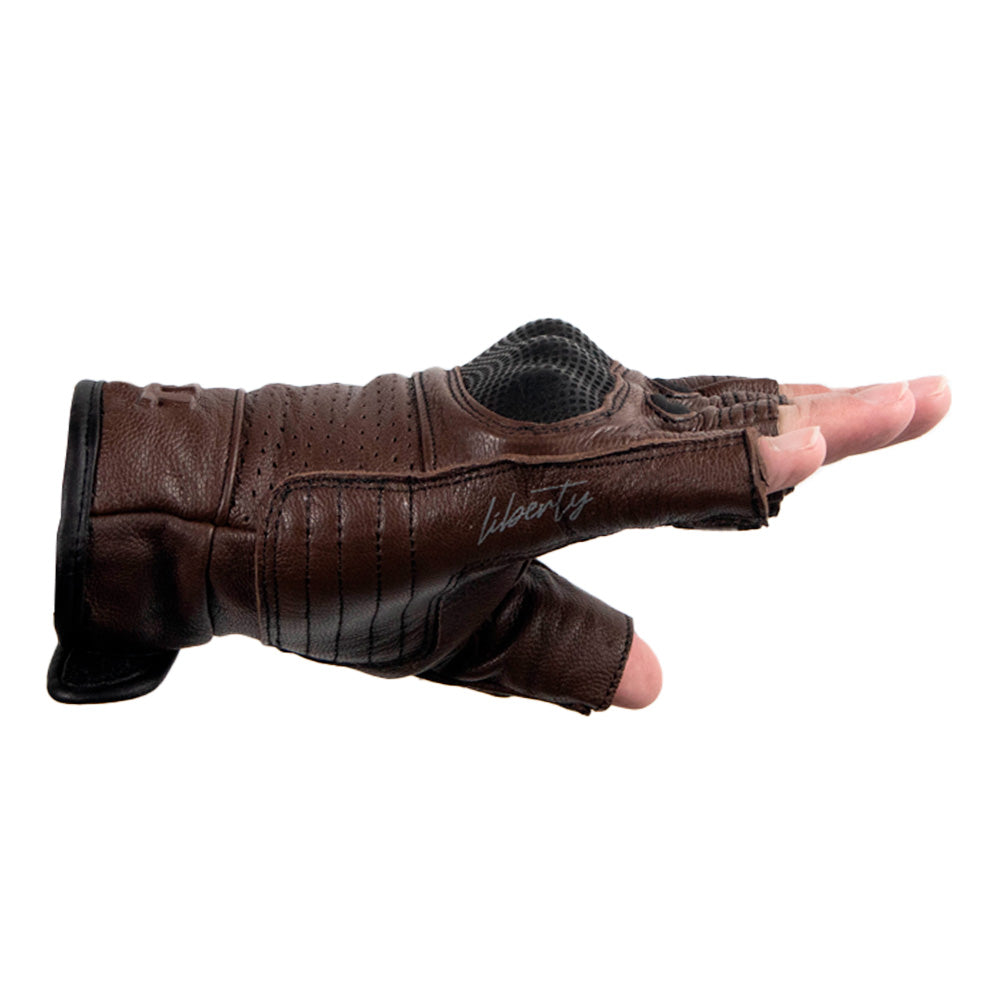 Luvas Texx Liberty | Meio Dedo | Marrom