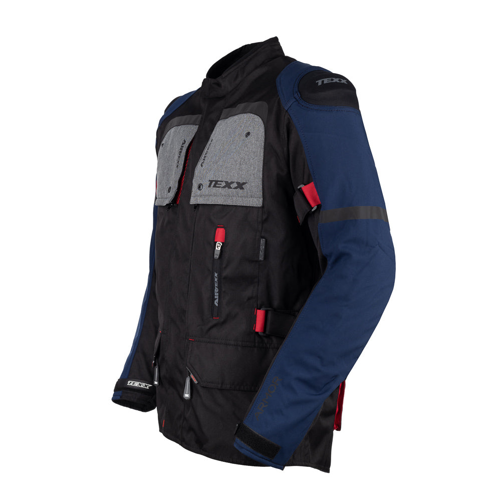 Jaqueta Texx Armor | Masculina | Preta, Azul, Vermelha e Cinza
