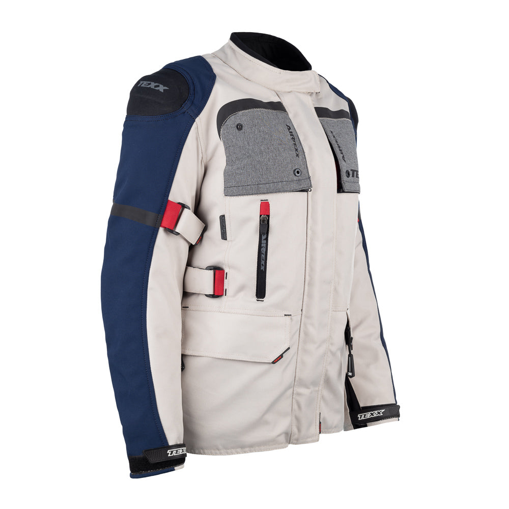 Jaqueta Texx Armor Lady | Feminina | Branca, Azul, Vermelha e Cinza