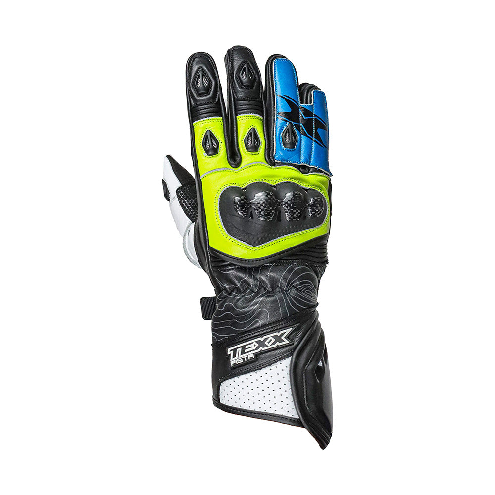 Luvas Texx Pista V2 | Azul e Verde