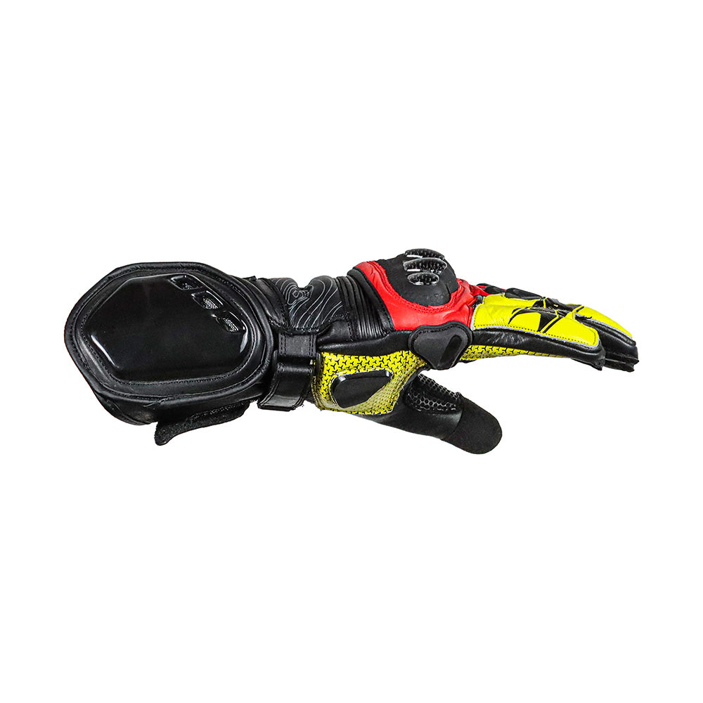 Luvas Texx Pista V2 | Masculina | Vermelha e Amarela