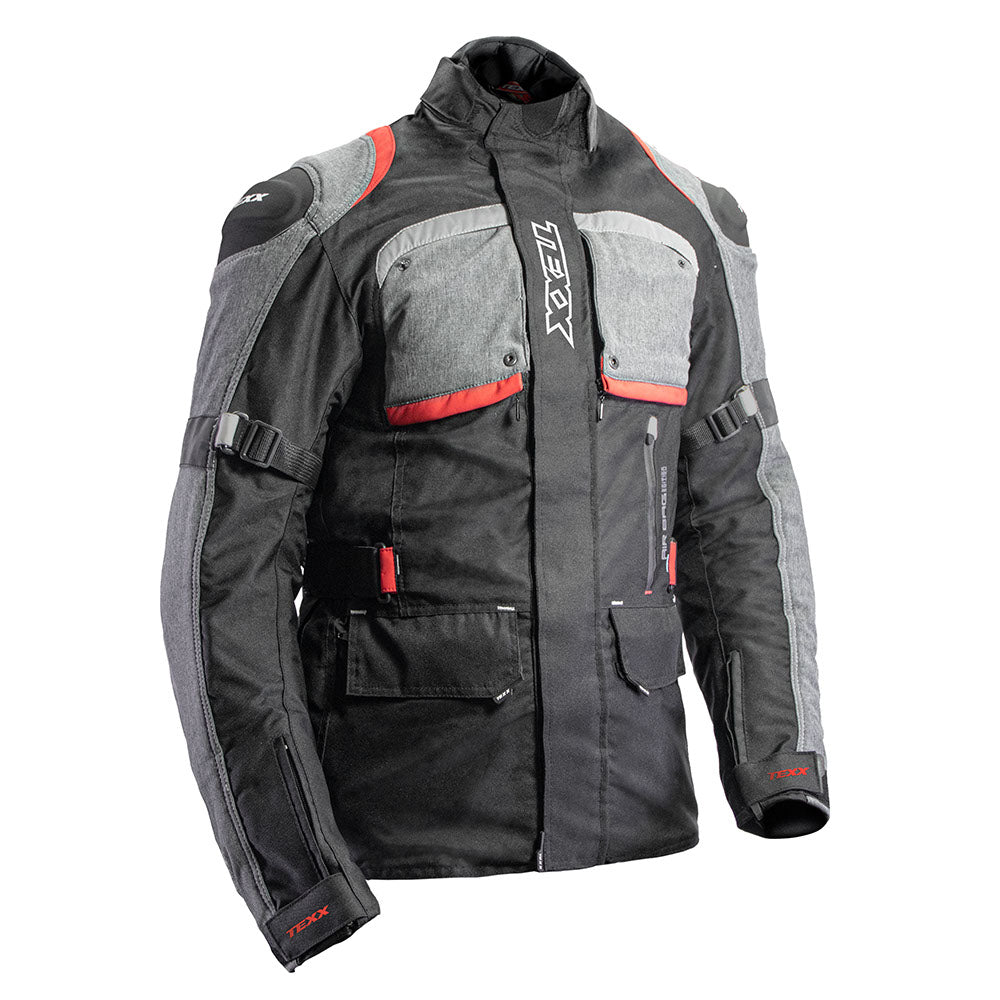 Jaqueta Texx Armor Airbag V2 | Masculina | Preta, Cinza e Vermelha