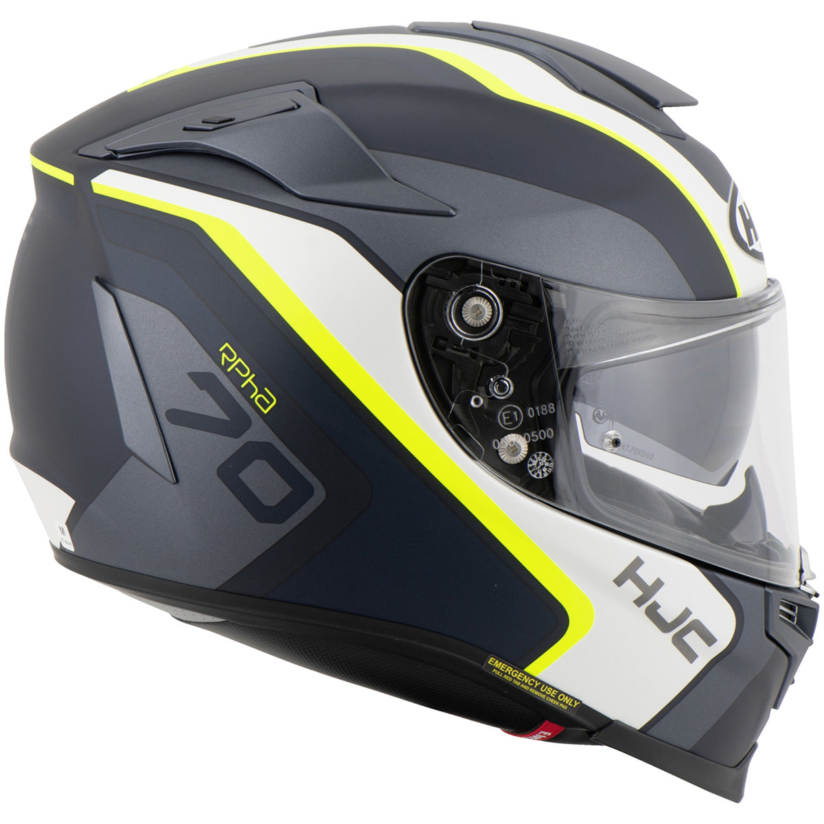 Capacete HJC Rpha 70 Kroon | Preto, Branco e Verde