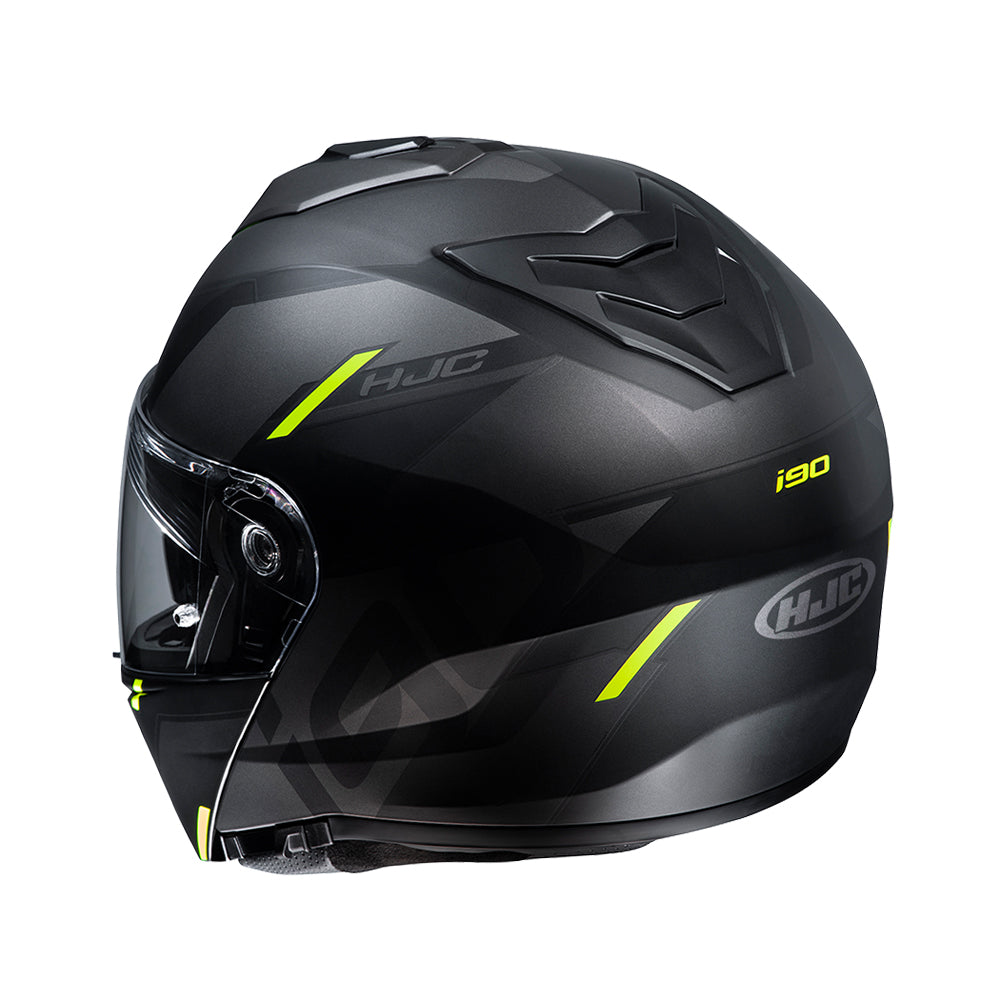 Capacete HJC I90 Aventa | Preto, Cinza e Verde