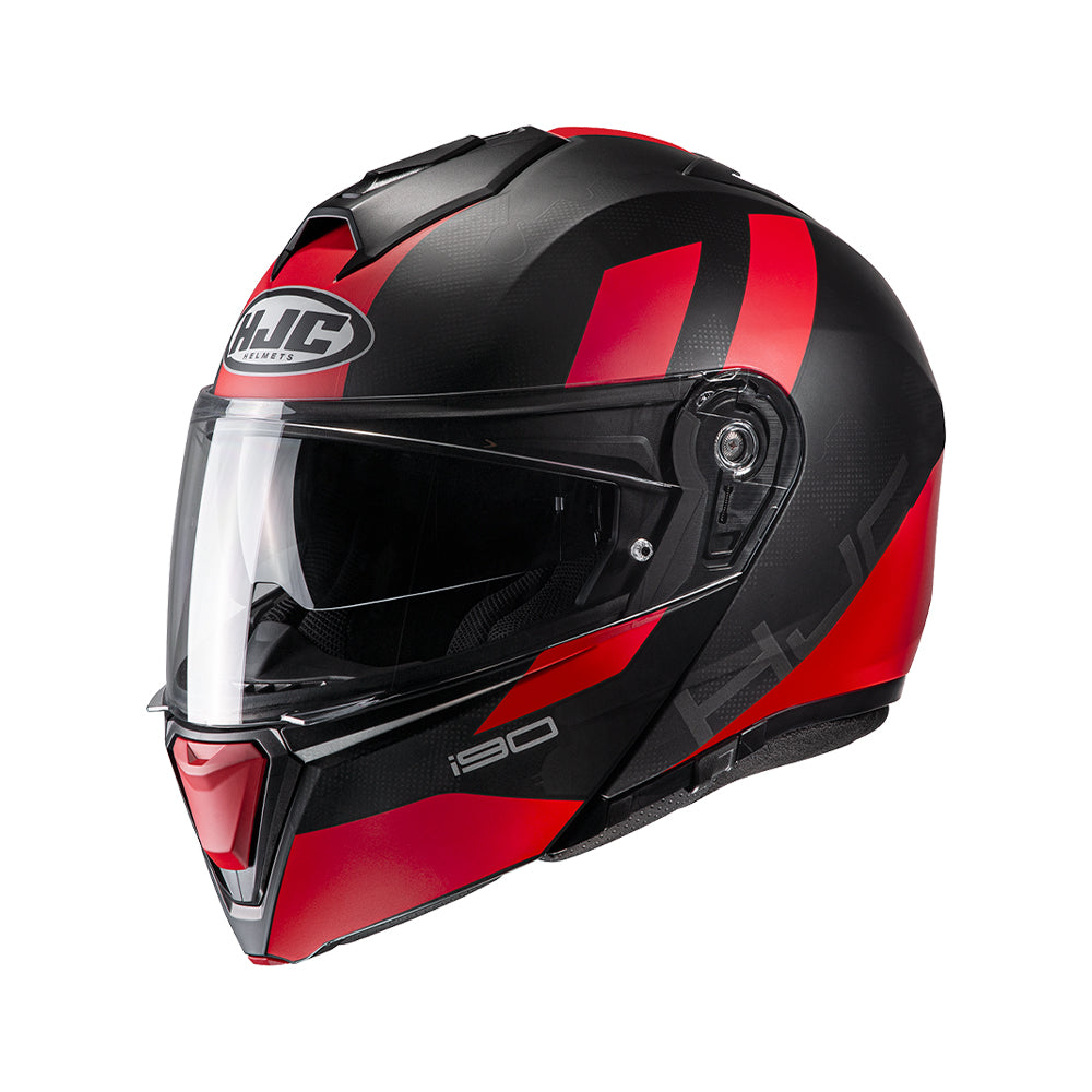 Capacete HJC I90 Syrex | Preto e Vermelho
