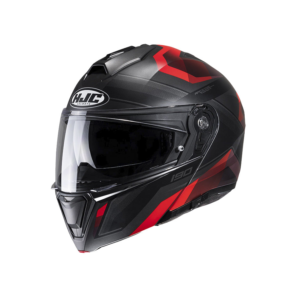 Capacete HJC I90 Lark | Vermelho e Preto