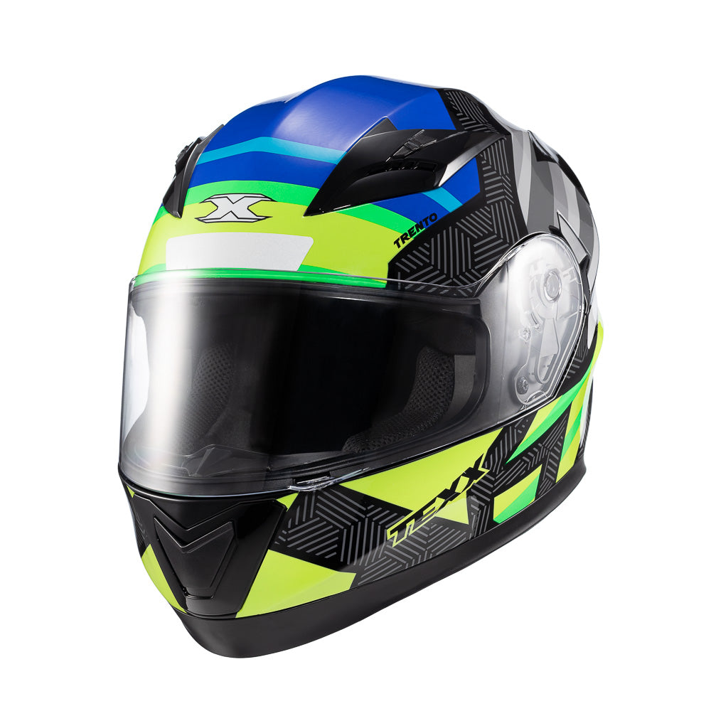 Capacete Texx Strike Trento | Amarelo e Verde Brilhoso