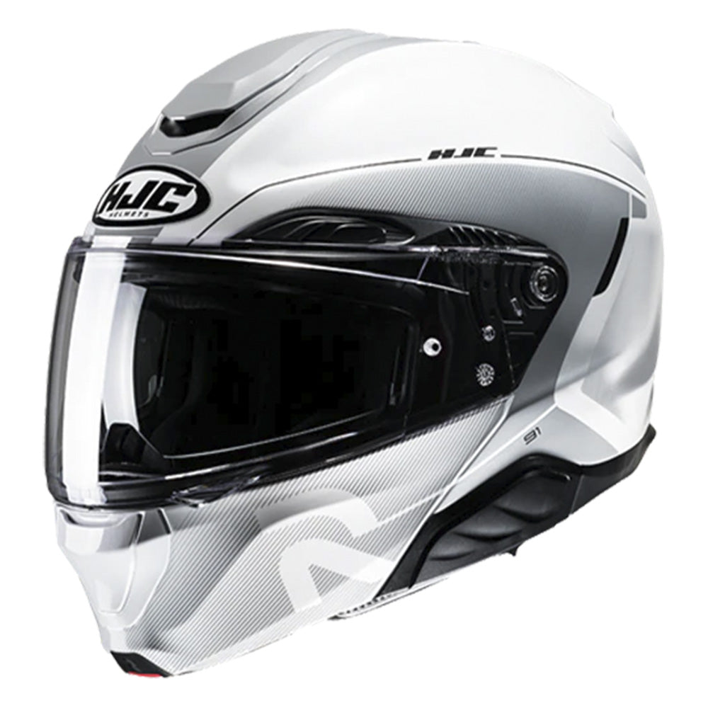 Capacete HJC Rpha 91 Combust | Branco e Chumbo