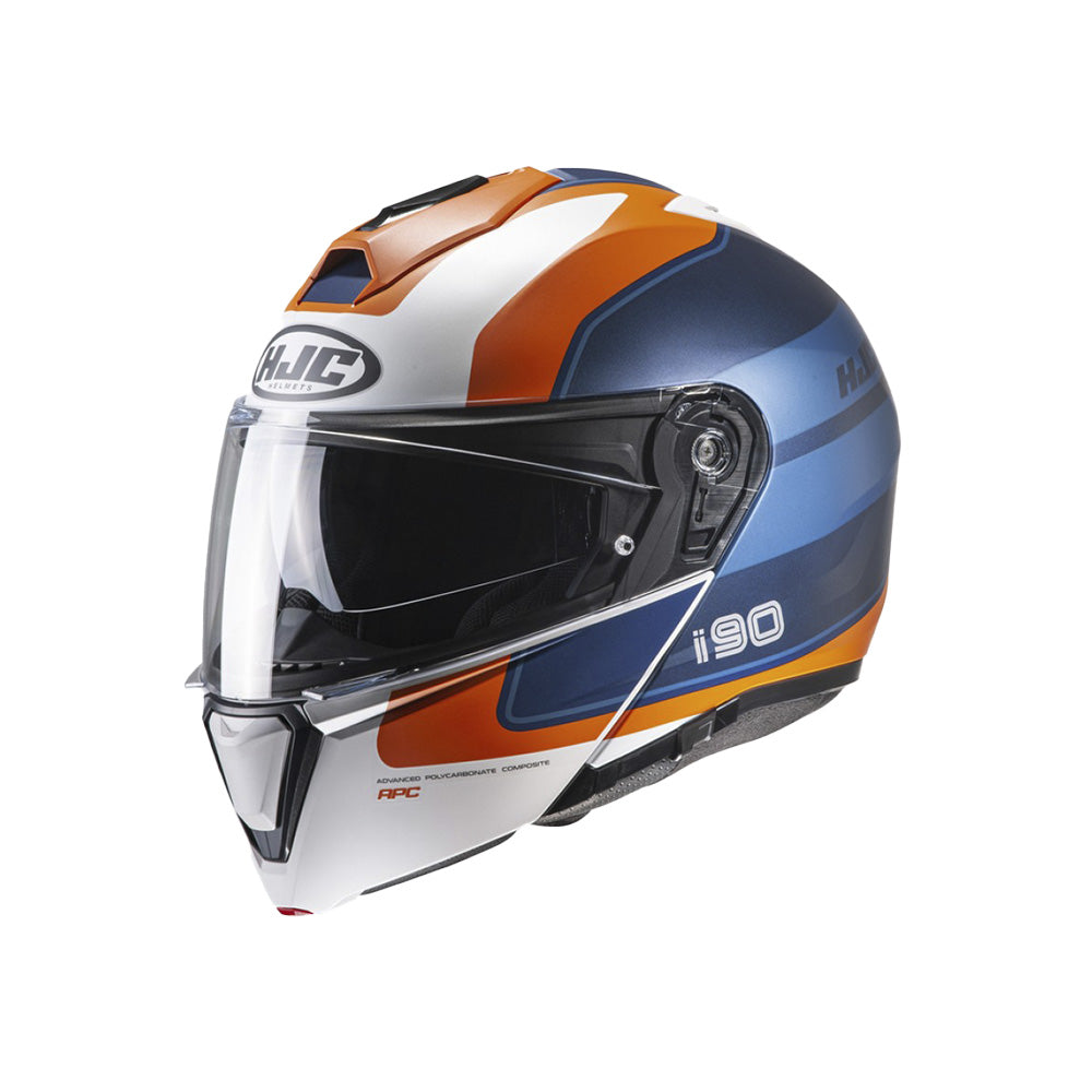 Capacete HJC I90 Wasco | Azul, Laranja e Branco