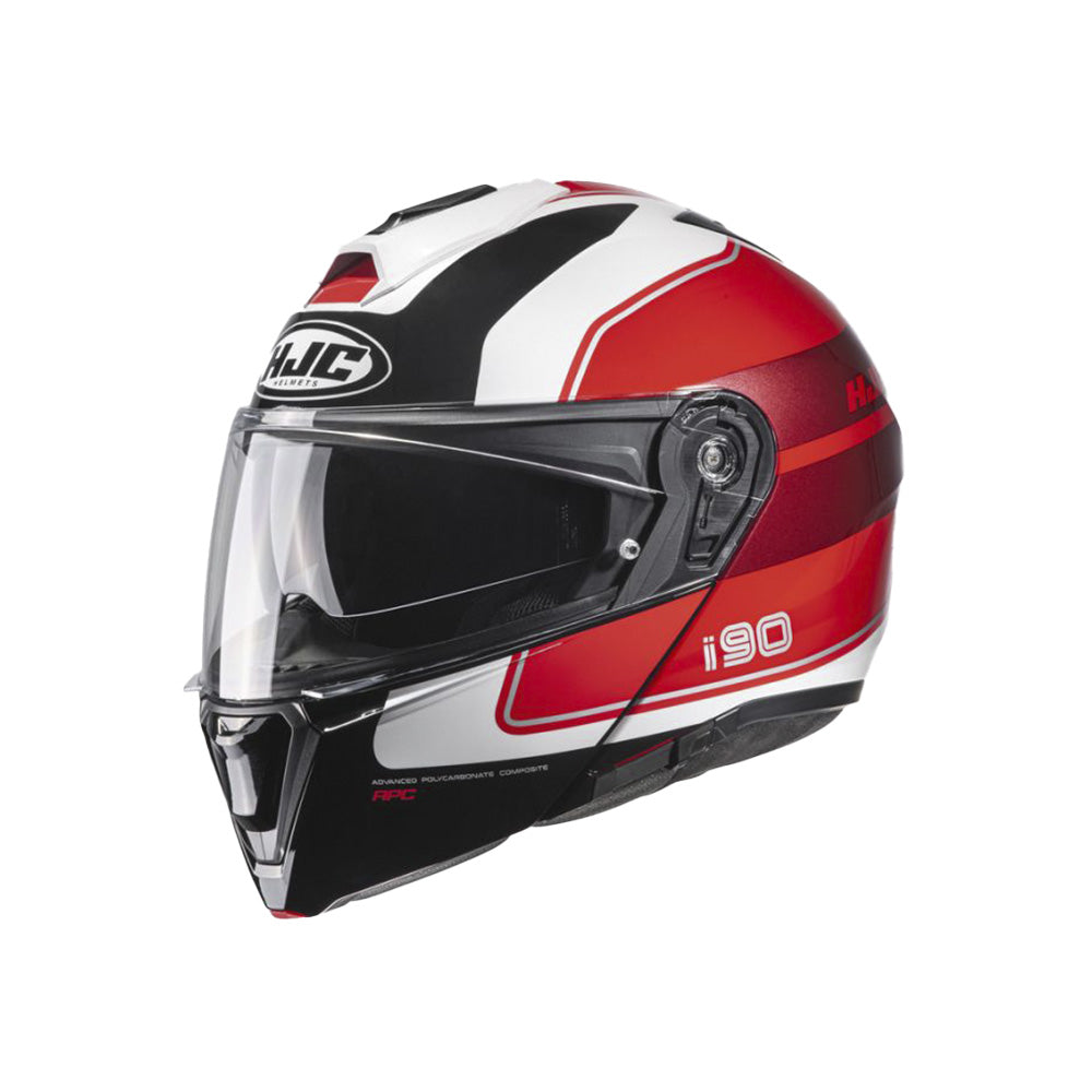 Capacete HJC I90 Wasco | Vermelho, Branco e Preto