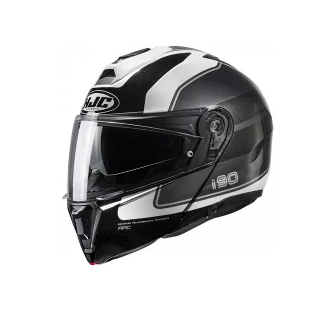 Capacete HJC I90 Wasco | Cinza, Branco e Preto