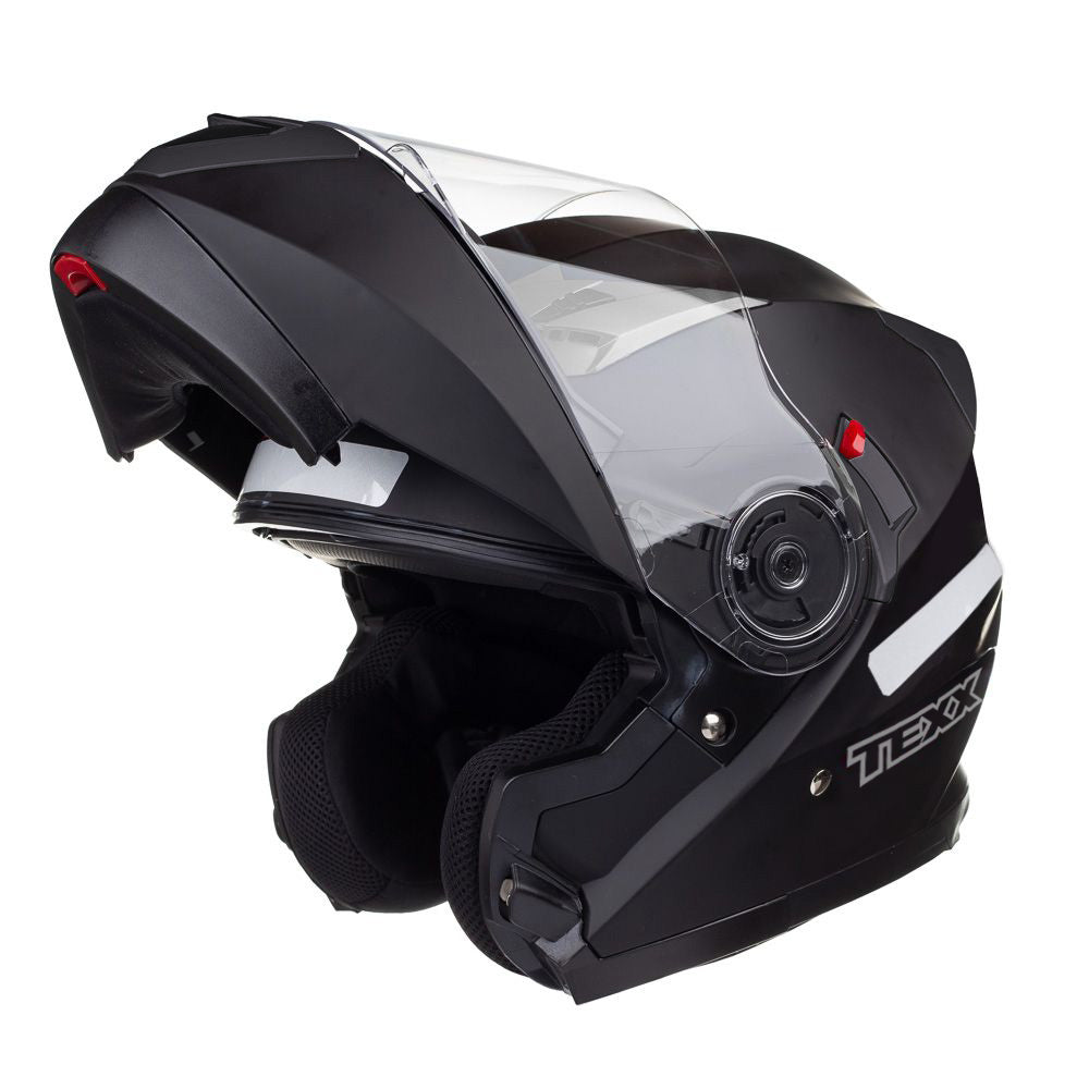 Capacete Texx Gladiator V3 | Escamoteável | Preto Fosco