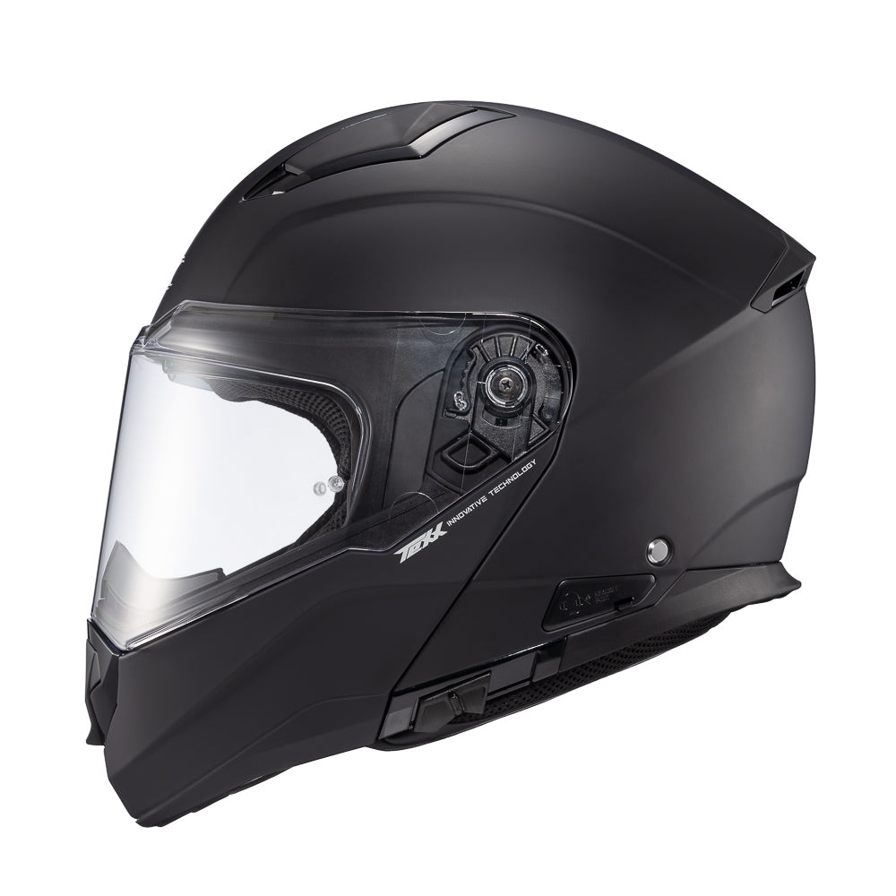 Capacete Texx Kratos Solid | Escamoteável | Preto Fosco