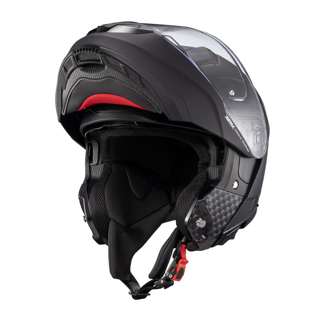 Capacete Texx Kratos Solid | Escamoteável | Preto Fosco