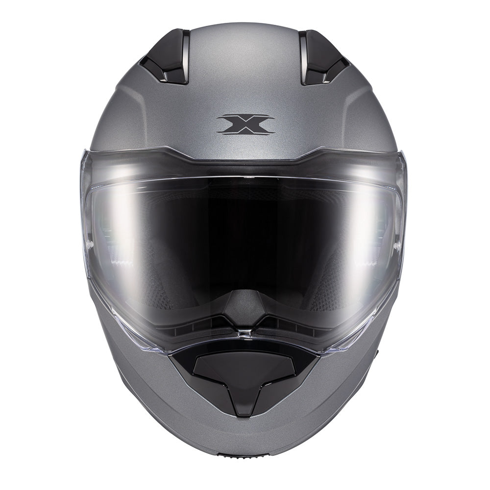 Capacete Texx Kratos Solid | Escamoteável | Titanio Fosco