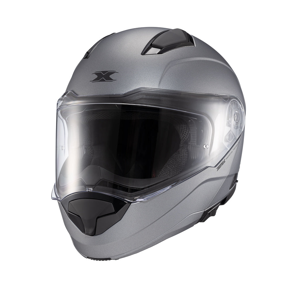Capacete Texx Kratos Solid | Escamoteável | Titanio Fosco