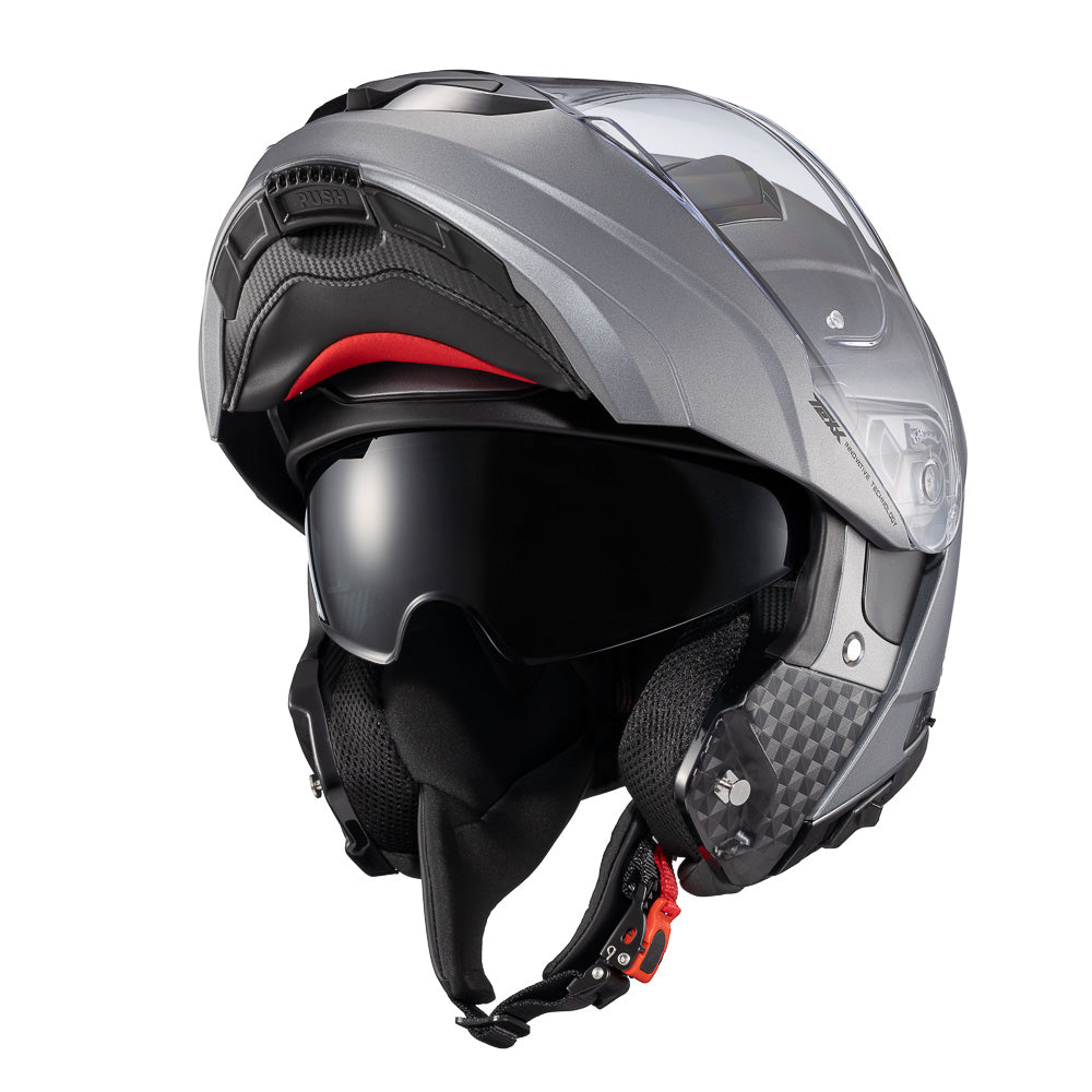 Capacete Texx Kratos Solid | Escamoteável | Titanio Fosco