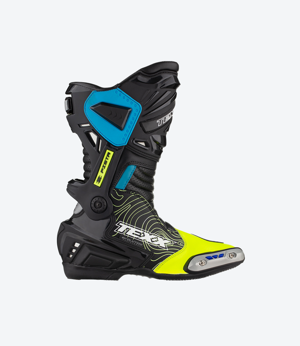Bota Texx Pista | Preta, Verde e Azul