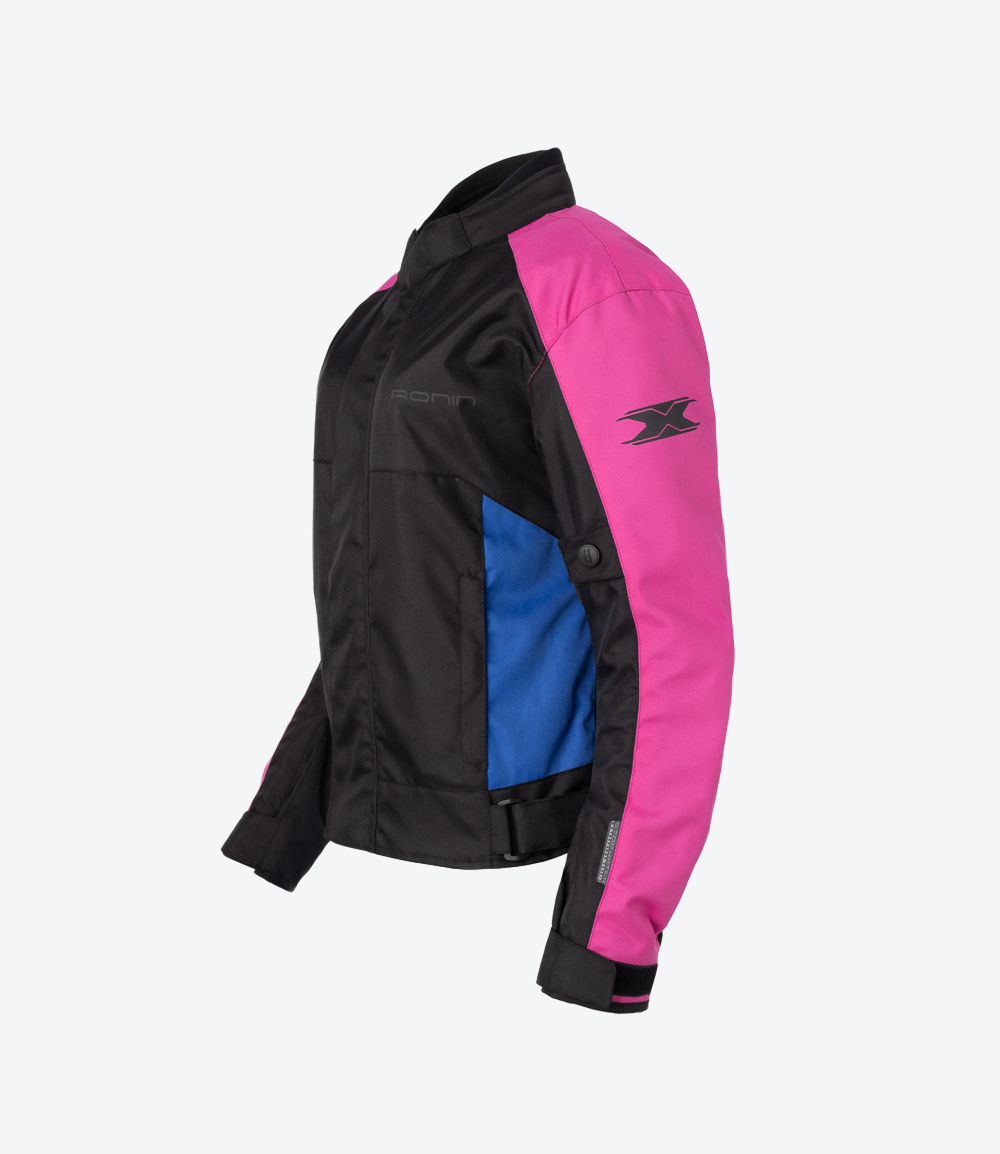 Jaqueta Texx Ronin V2 Lady | Feminina | Preta, Rosa e Azul