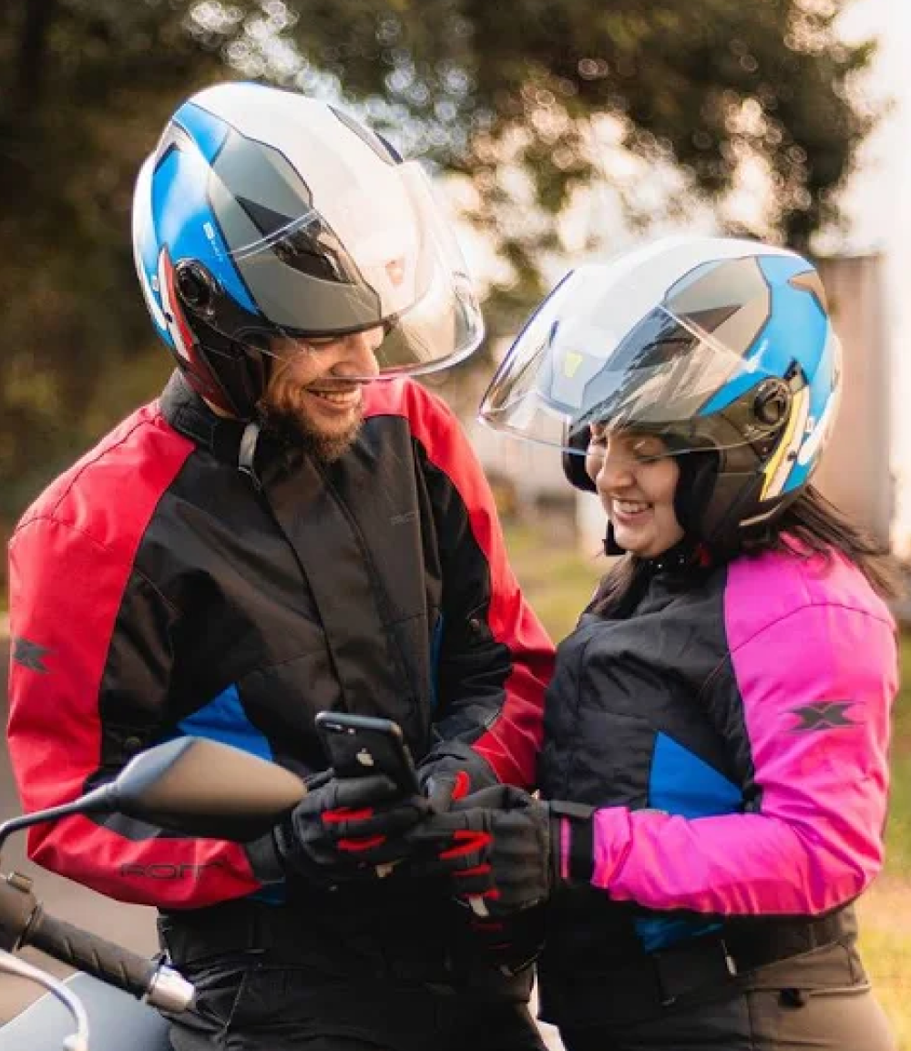 Jaqueta Texx Ronin V2 Lady | Feminina | Preta, Rosa e Azul