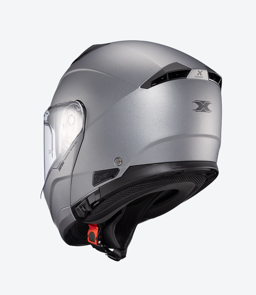 Capacete Texx Kratos Solid | Escamoteável | Titânio Fosco