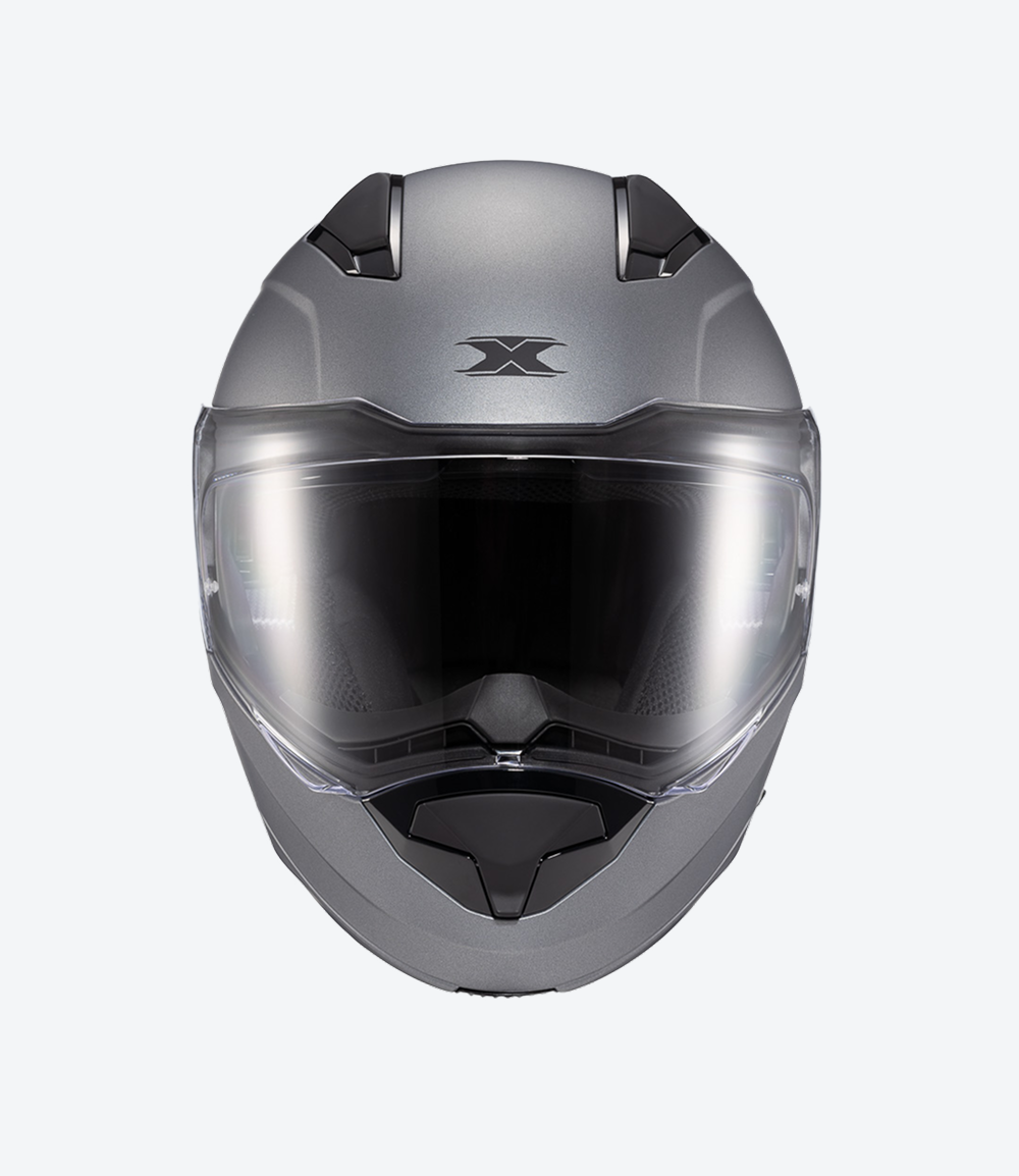 Capacete Texx Kratos Solid | Escamoteável | Titânio Fosco
