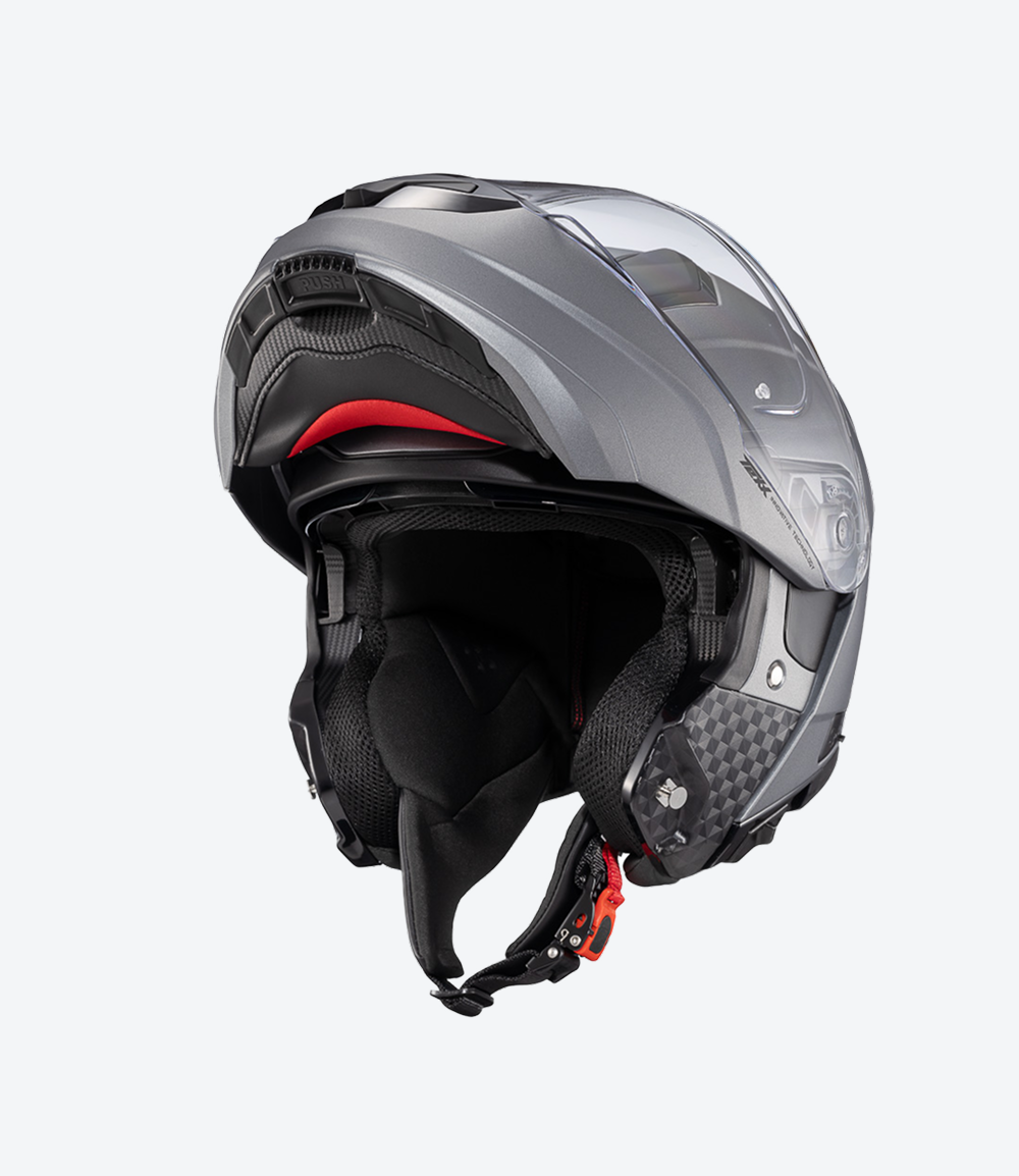 Capacete Texx Kratos Solid | Escamoteável | Titânio Fosco