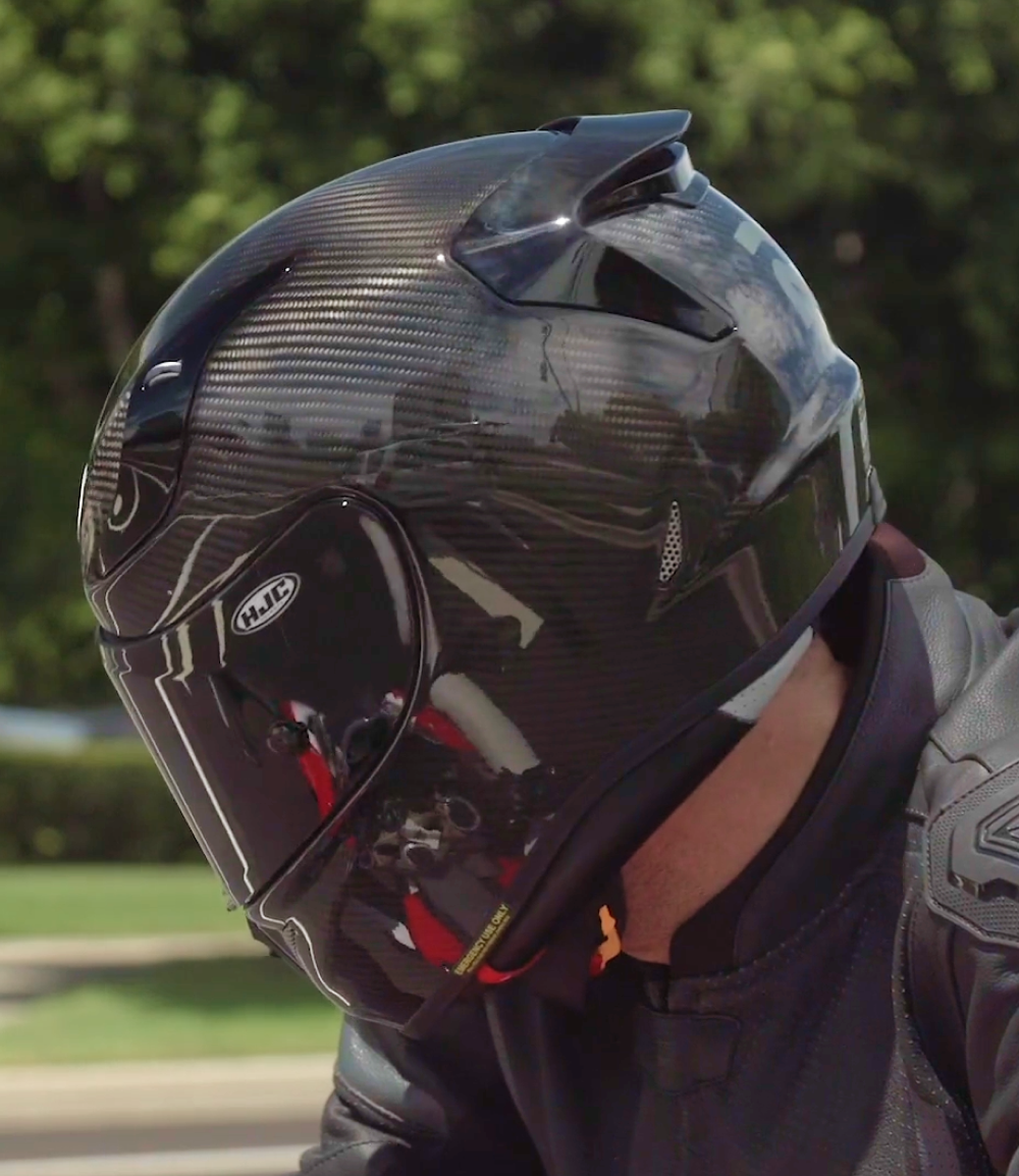 Capacete HJC Rpha 11 Carbon Bleer | Preto e Cinza