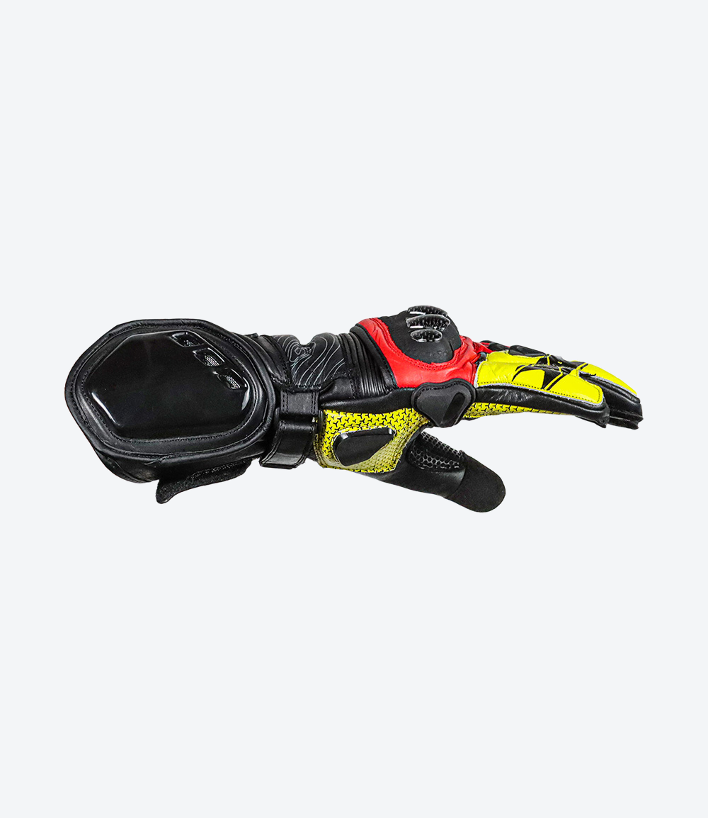 Luvas Texx Pista V2 | Masculina | Vermelha e Amarela