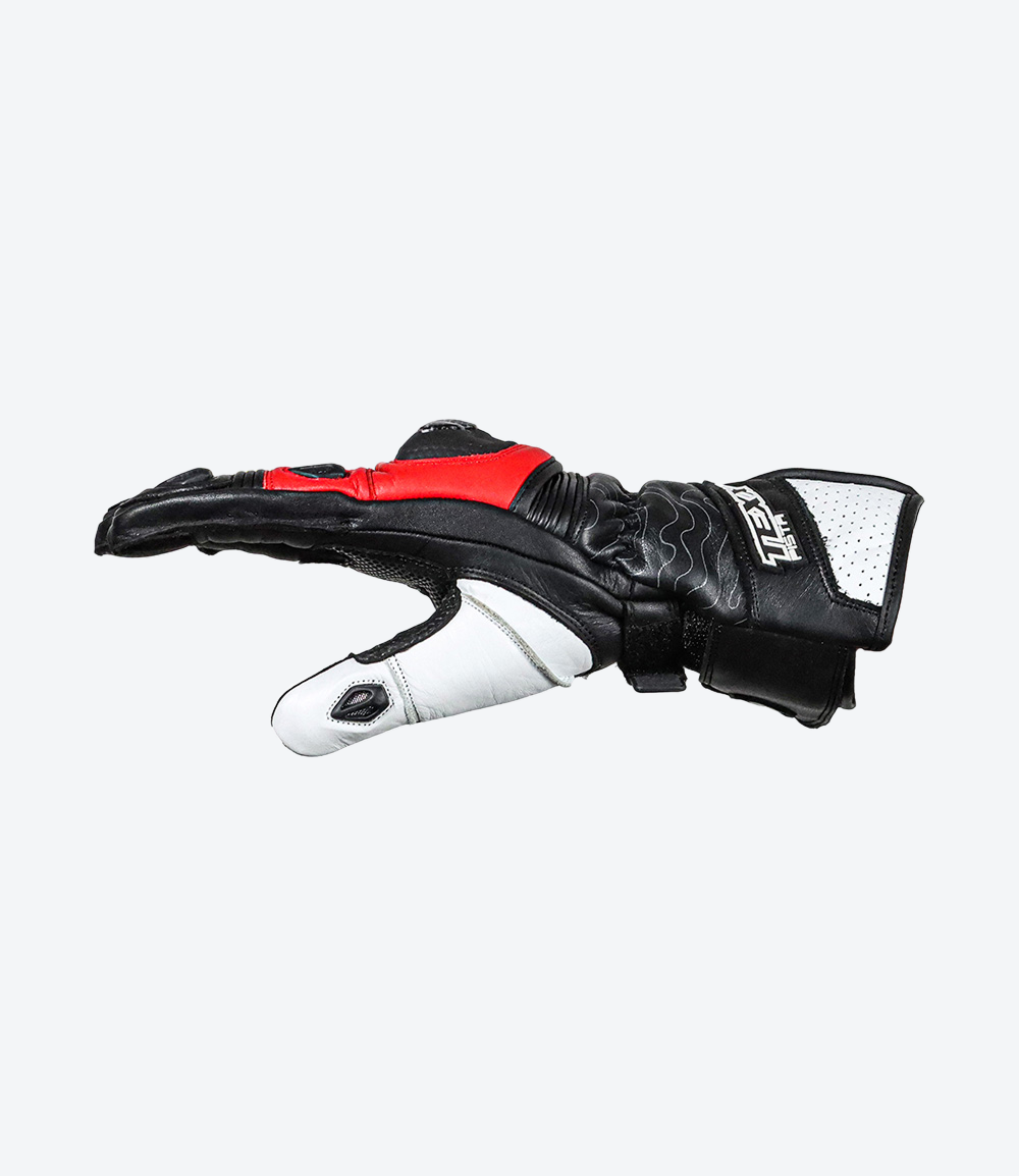 Luvas Texx Pista V2 | Masculina | Vermelha e Amarela