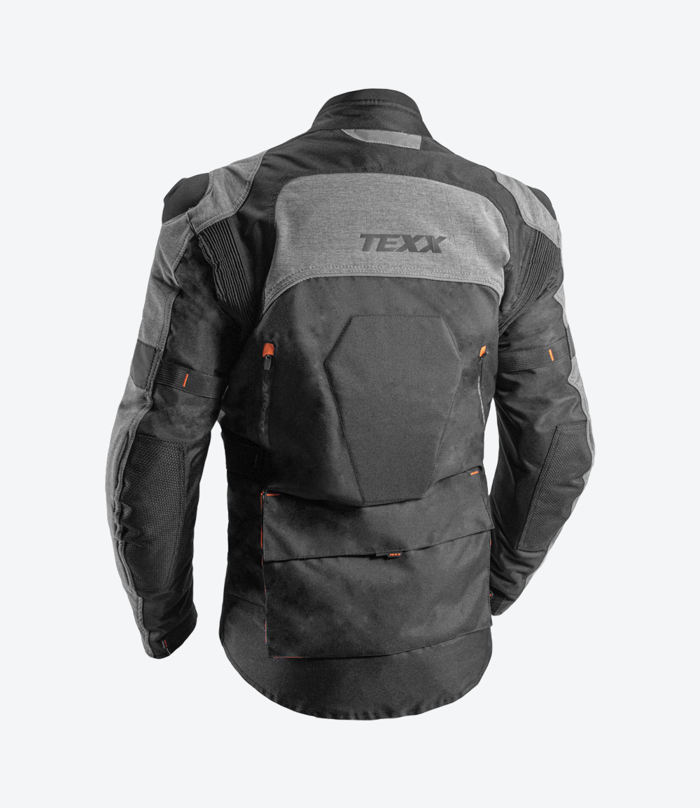 Jaqueta Texx Armor | Masculina | Preta, Cinza e Laranja