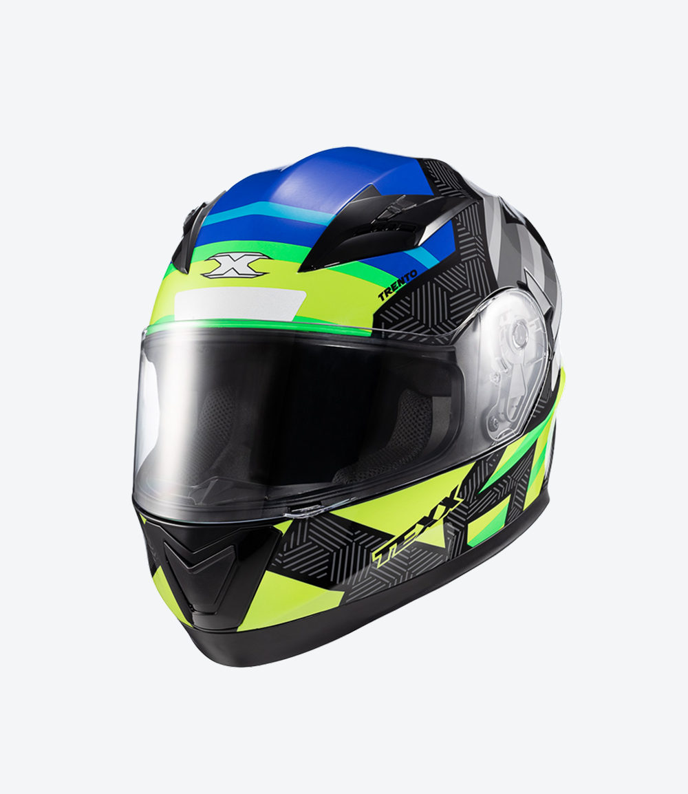 Capacete Texx Strike Trento | Amarelo e Verde Brilhoso