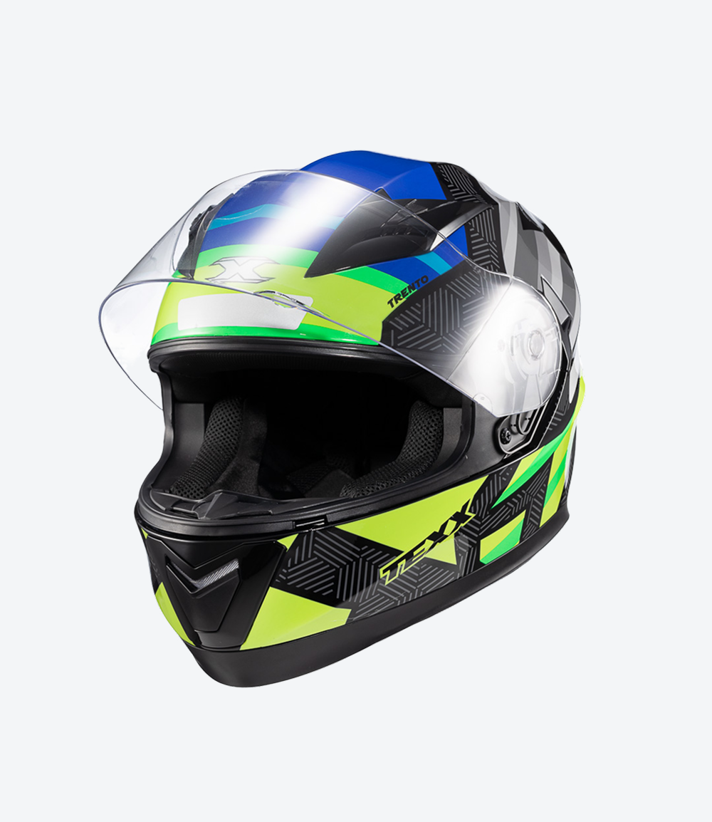Capacete Texx Strike Trento | Amarelo e Verde Brilhoso