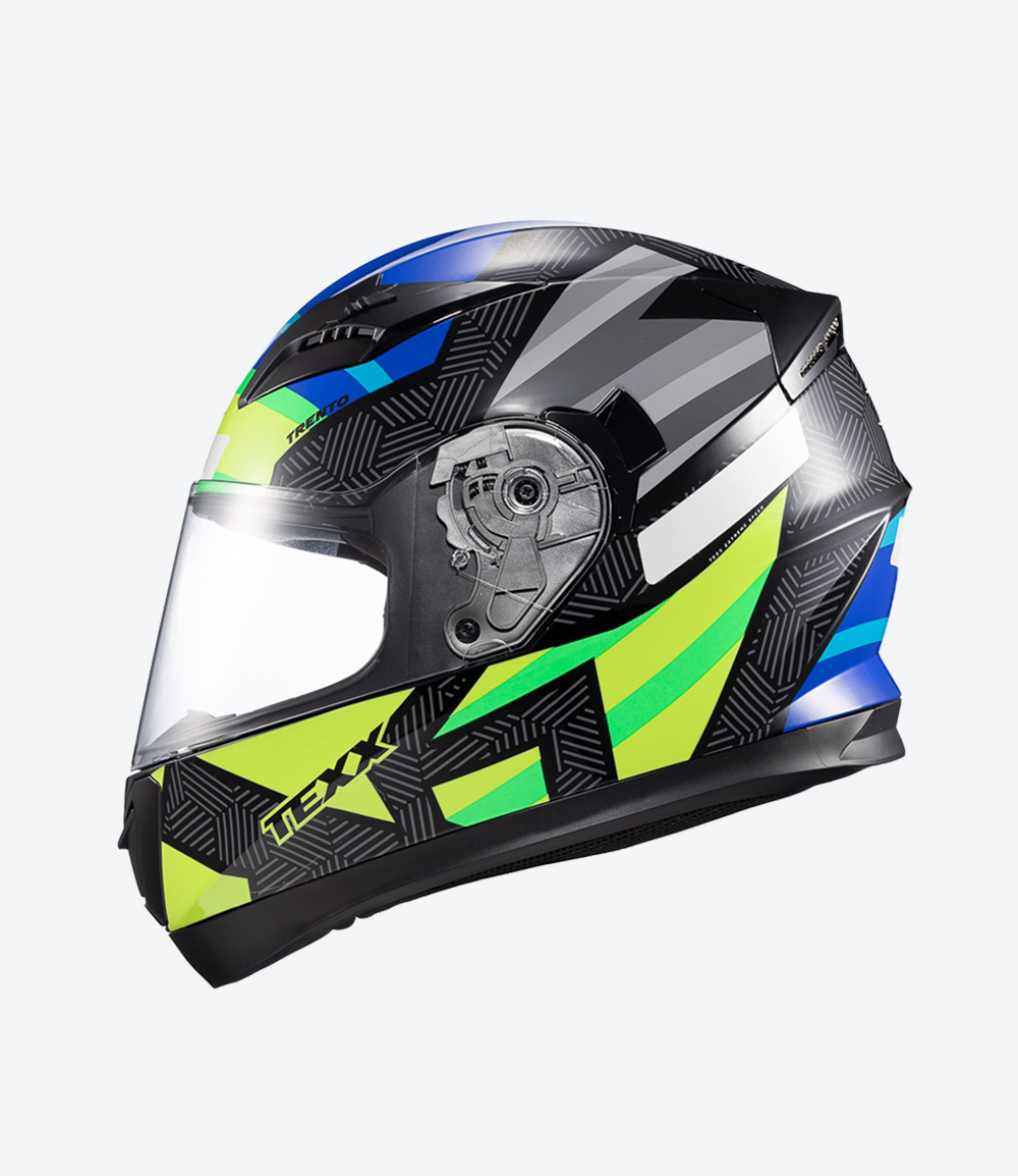 Capacete Texx Strike Trento | Amarelo e Verde Brilhoso