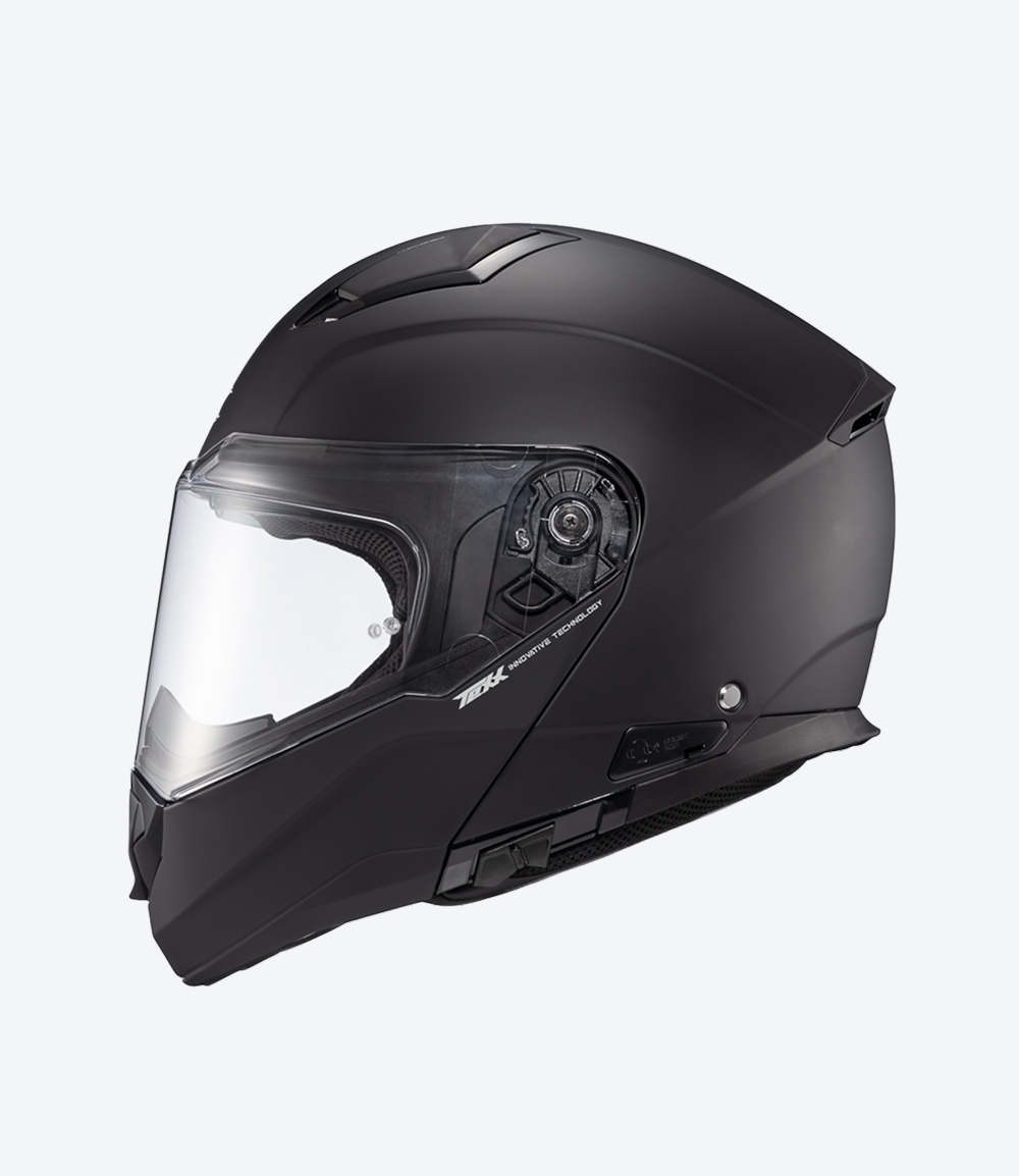Capacete Texx Kratos Solid | Escamoteável | Preto Fosco