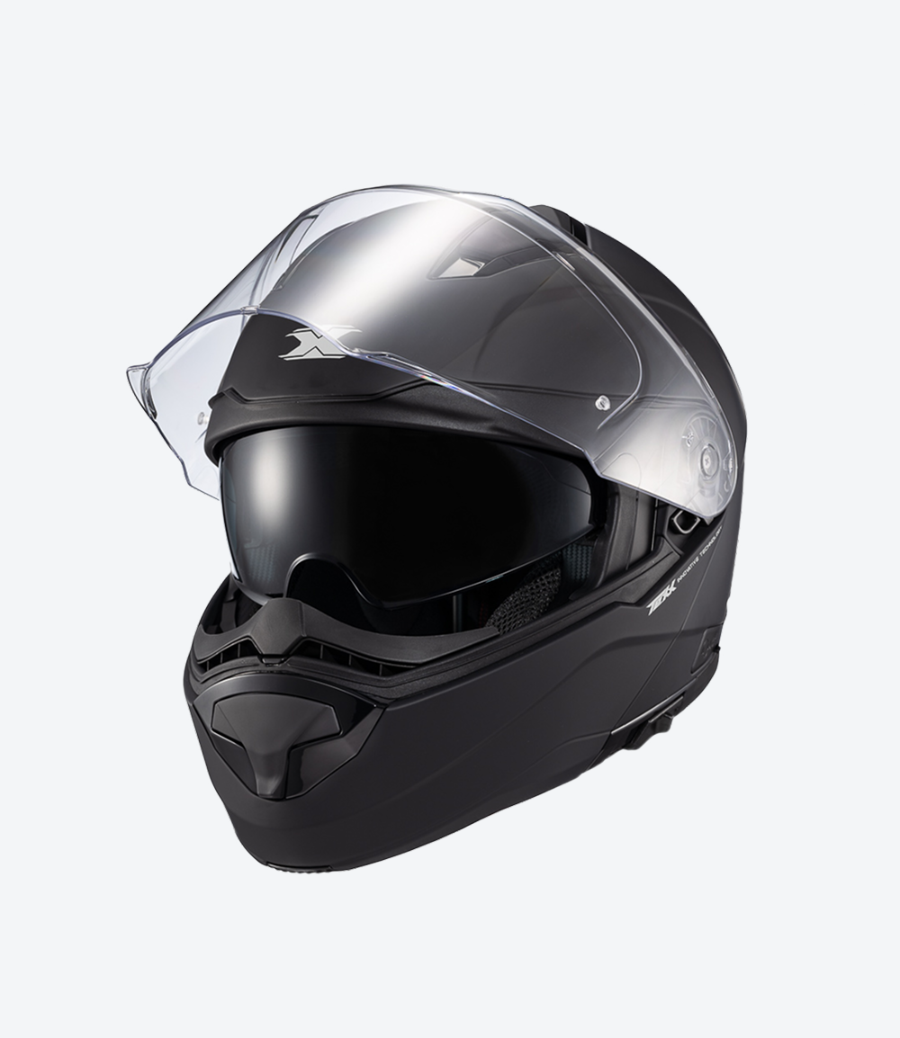 Capacete Texx Kratos Solid | Escamoteável | Preto Fosco