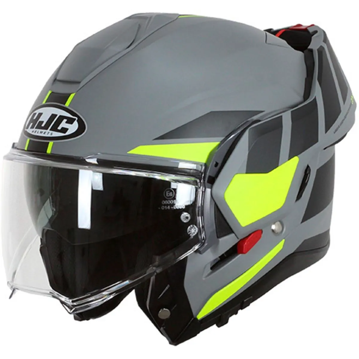 Capacete HJC I100 180 Beis | Cinza, Preto e Verde